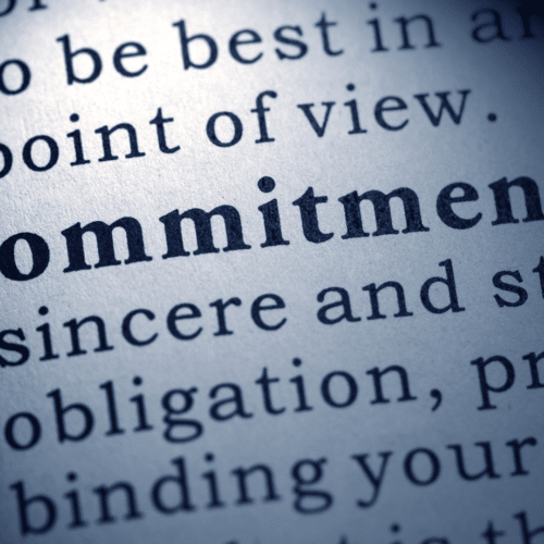 Definition of the word commitment