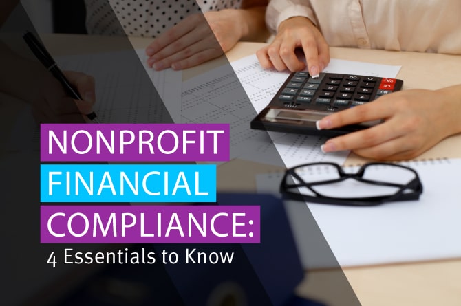 The title of the post: “Nonprofit Financial Compliance: 4 Essentials to Know.”